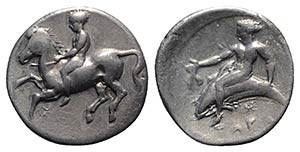Southern Apulia, Tarentum, c. 380-340 BC. AR ... 