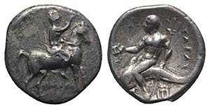 Southern Apulia, Tarentum, c. 272-240 BC. AR ... 