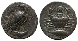 Sicily, Akragas, c. 415-406 BC. Æ Onkia ... 