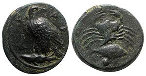 Sicily, Akragas, c. 415-406 BC. Æ Onkia ... 