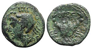 Bruttium, The Brettii, c. 216-214 BC. Æ 1/4 ... 