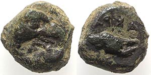 Sicily, Akragas, c. 409-406 BC. Æ (8mm, ... 