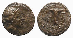 Aeolis, Kyme, c. 250-190 BC. Æ (9mm, 1.16g, ... 