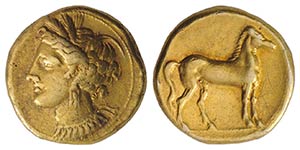 Carthage, c. 320-310 BC. EL Stater (18mm, ... 