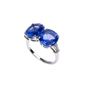 SAPPHIRE AND DIAMOND GOLD RINGRealized in ... 
