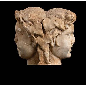 ERMETTA BIFRONTEI - II secolo d.C.alt. cm ... 