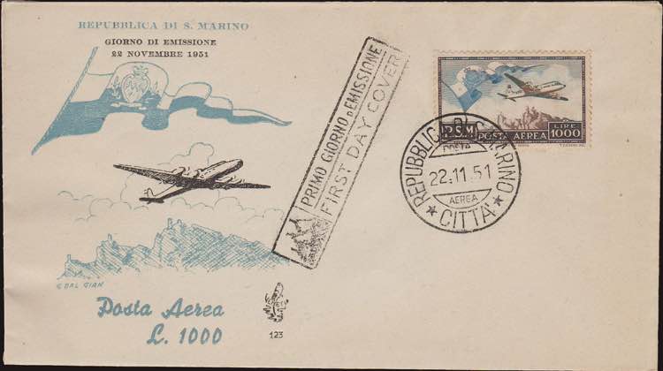 1951 - 1.000 L. Bandiera, PA ... 