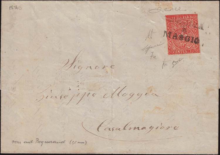 1853 - 15 c. rosso vermiglio, ... 