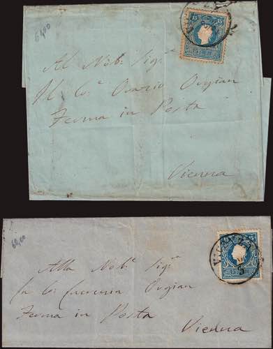 1859 - 15 s. azzurro e azzurro ... 