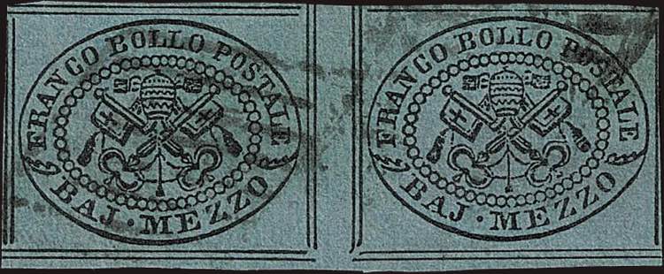 1852 - 1/2 b. grigio verdastro, ... 