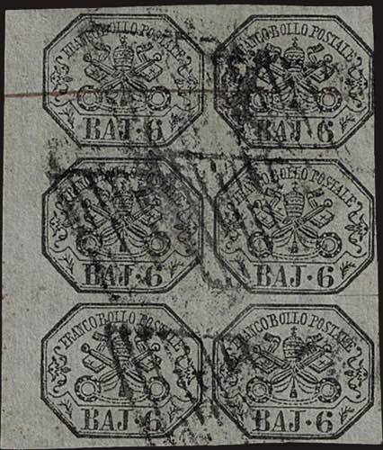1852 - 6 baiocchi grigio ... 