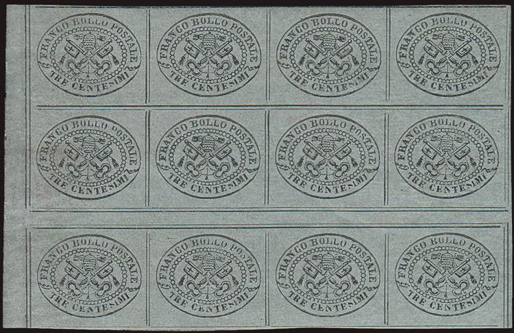 1867 - 3 c. grigio, n° 15, ... 
