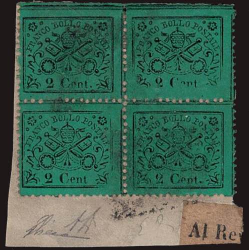 1868 - 2 centesimi verde chiaro, ... 