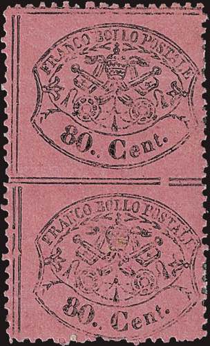 1868 - 80 c. rosa chiaro, n° ... 