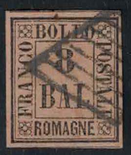 1859 - 8 Bajocchi rosa, n° 8, ... 