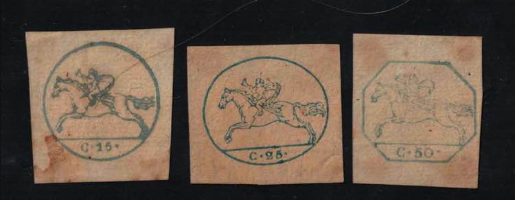 1819 - Cavallini 15, 25 e 50 ... 