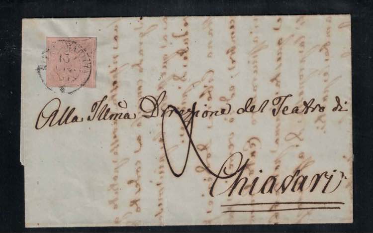 1853 - 40 centesimi rosa, n° 6, ... 