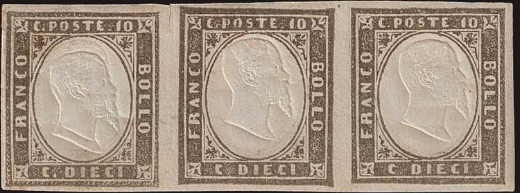 1861 - 10 c. grigio olivastro ... 