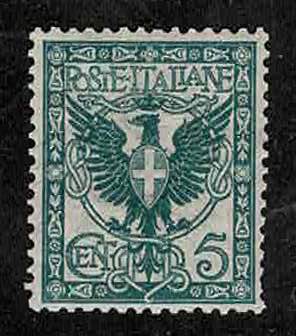1901 - Floreale 5 c. verde ... 