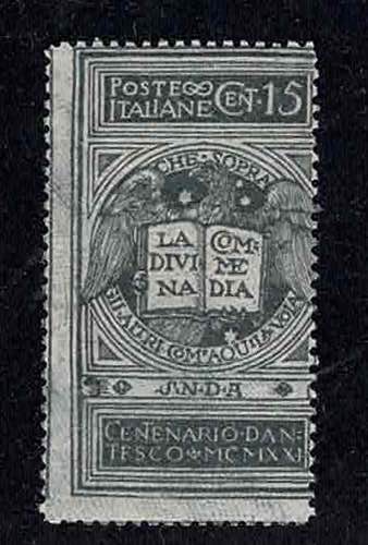 1921 - Dante 15 c. grigio non ... 