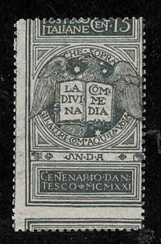 1921 - Dante 15 c. grigio non ... 