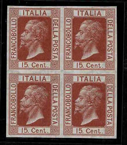 1867 - 15 c. bruno rosso, n° ... 