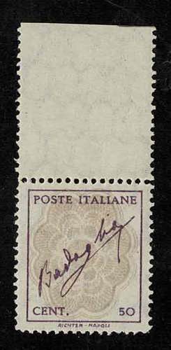 1944 - Badoglio, 50 c. violetto e ... 