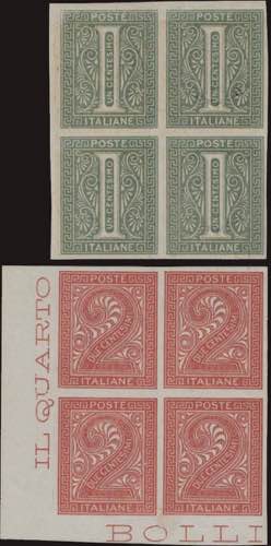 1874 - 1 e 2 c.- Collezione ... 
