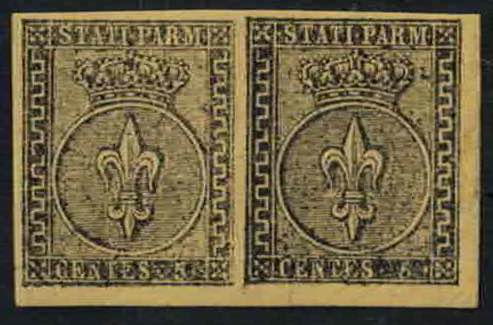 1852 - 5 centesimi giallo arancio, ... 