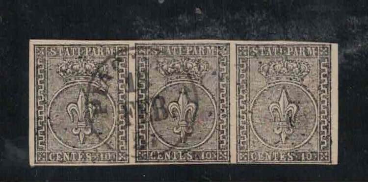 1852 - 10 centasimi bianco, n° 2, ... 