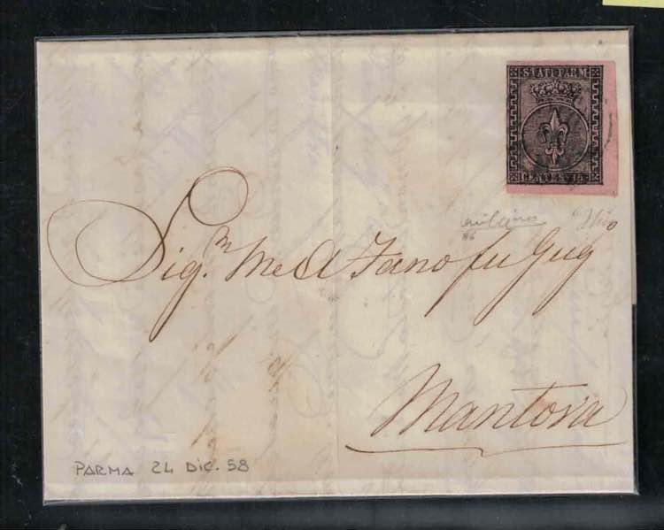 1852 - 15 centesimi rosa, n° ... 