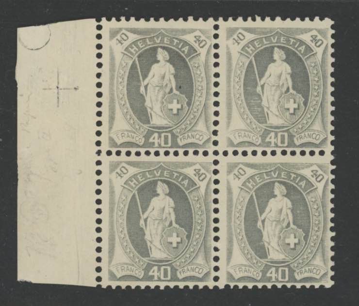 1904 - 40 c. grigio, n° 92 (Z. 76 ... 