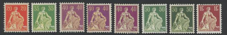 1908 - Svizzera seduta, n° 119/27 ... 
