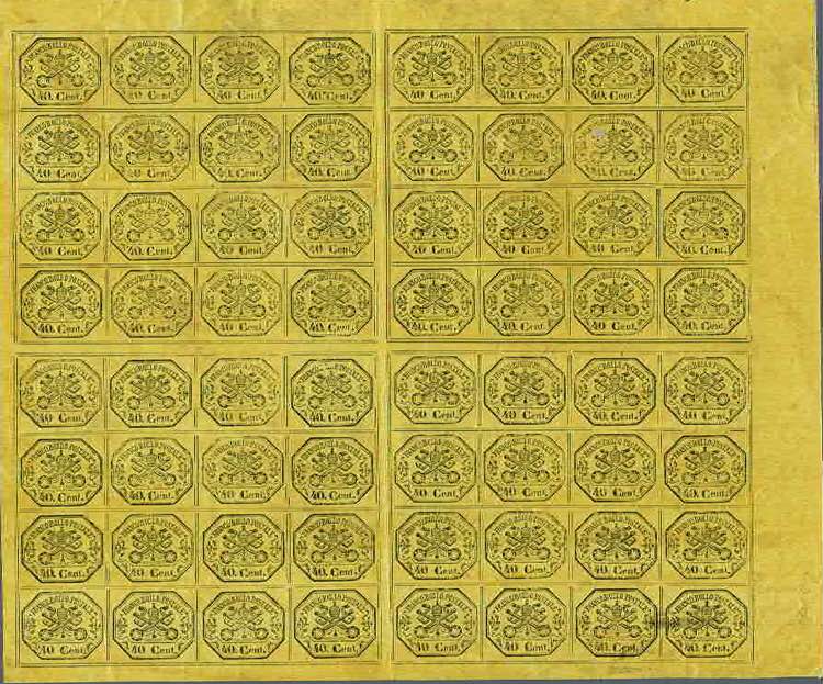 1867 - 40 centesimi giallo non ... 