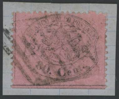 1858 - 80 c. rosa chiaro, n° 30, ... 