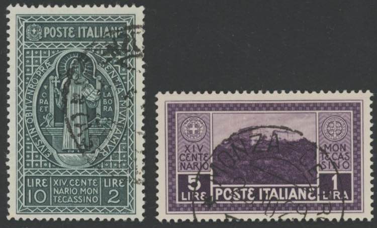 1929 - Montecassino, n° 262/68, ... 
