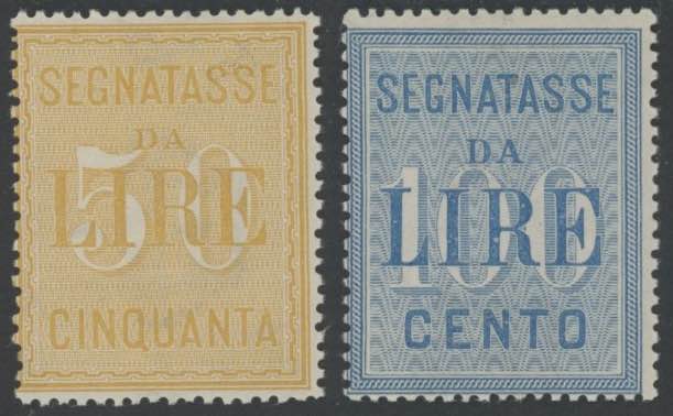 1903 - Alti valori 50 e 100 Lire ... 