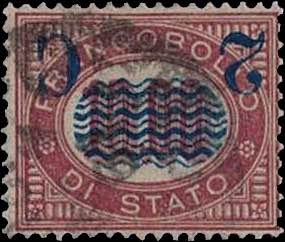 1878 - 2 C su 10,00, n° 36b, ... 