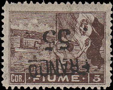 1919 - Sovr. Franco 55 su 5 c. ... 