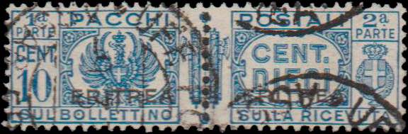 1927 - 10 c. azzurro, PP n° 22, ... 