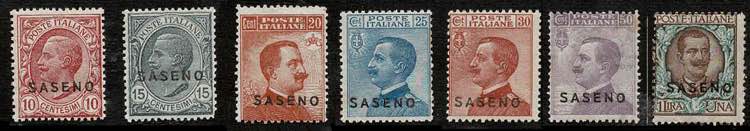 1923 - Saseno, n° 1/8, 15 serie ... 