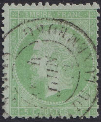 1871 - 5 c. verde chiaro, n° 35, ... 