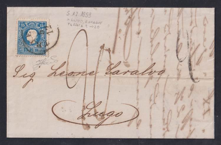 1859 - Incoming mail - Austria, 15 ... 