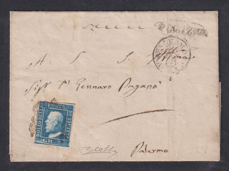 1859 - POLIZZI, ovale s.f., punti ... 