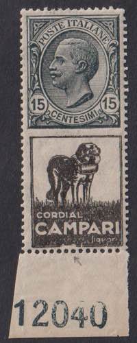 1924 - Cordial Campari 15 c., Pubb ... 