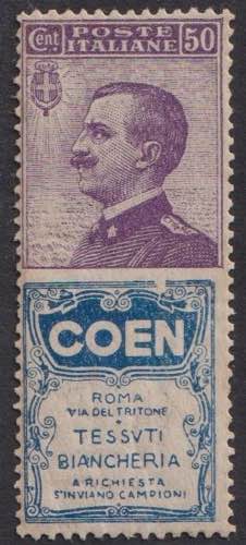 1924 - Coen 50 c., Pubb n° 10, ... 