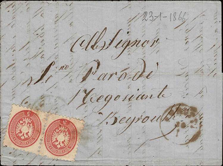 1866 - 5 s., coppia or., n° 43, ... 