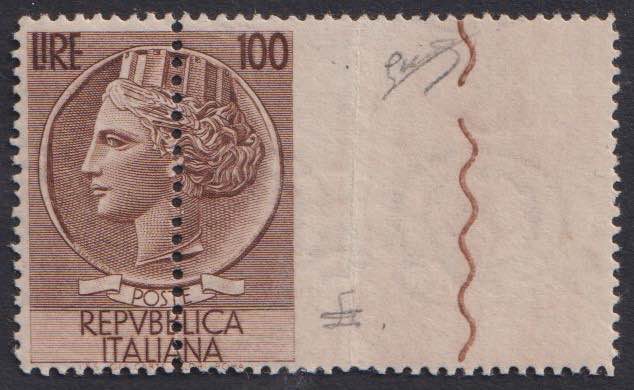 1954 - Turrita grande 100 lire ... 