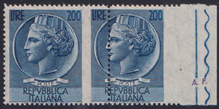 1957 - Turrita grande 200 lire, ... 