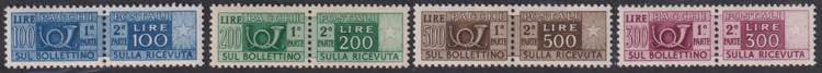 1946 - Pacchi Ruota, PP n° 66/80, ... 